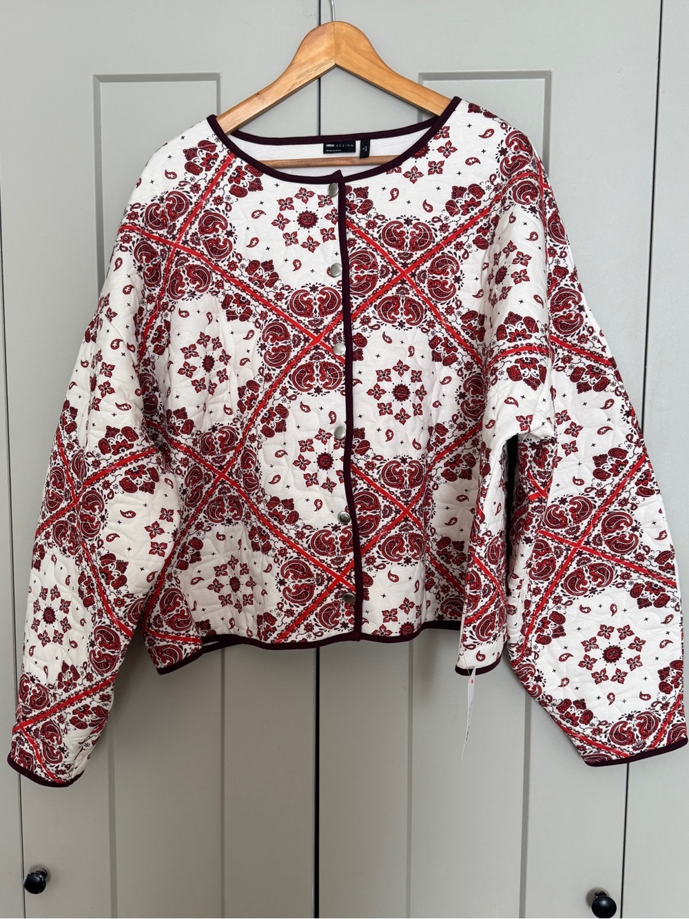 Quilted Jacket Bandana Print | ASOS NWT